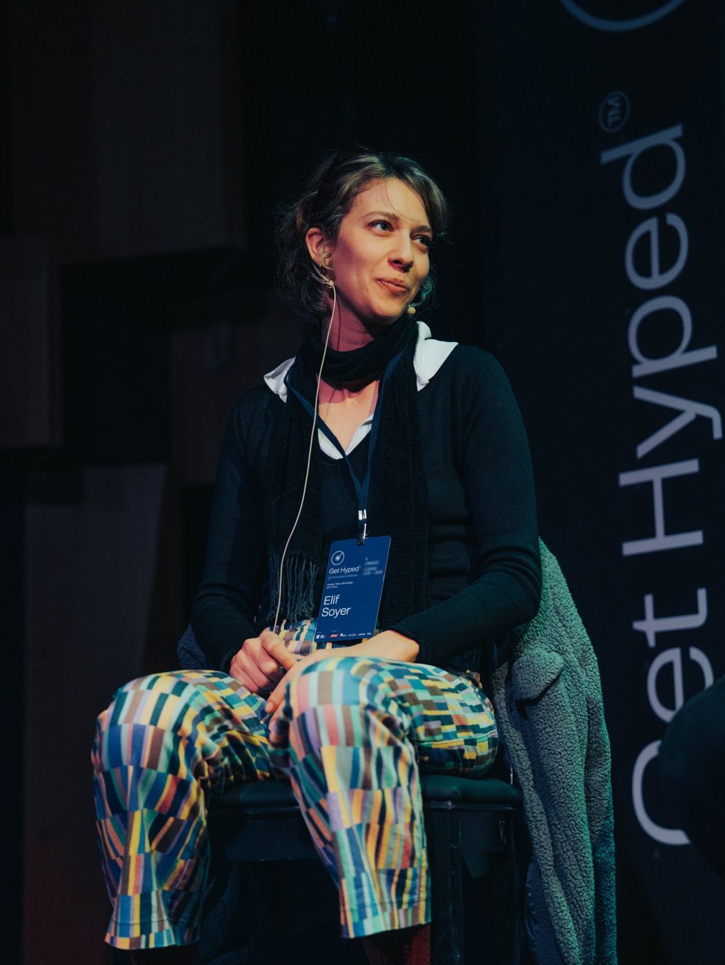 Panelist on stage at Get Hyped 2025, Frankhan