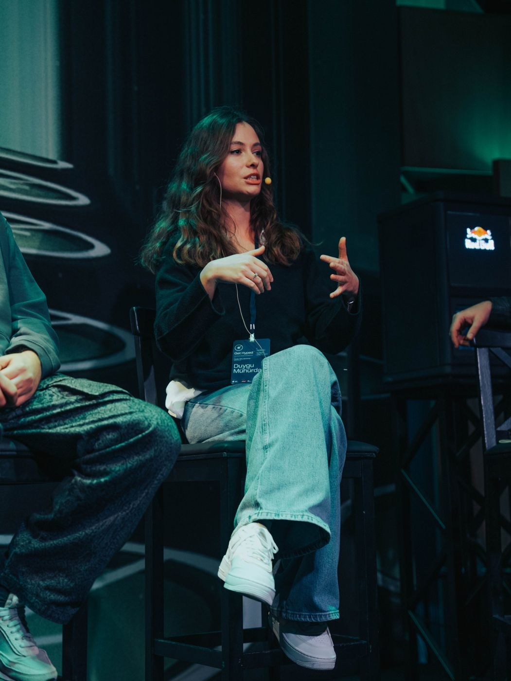 Panelist on stage at Get Hyped 2025, Frankhan