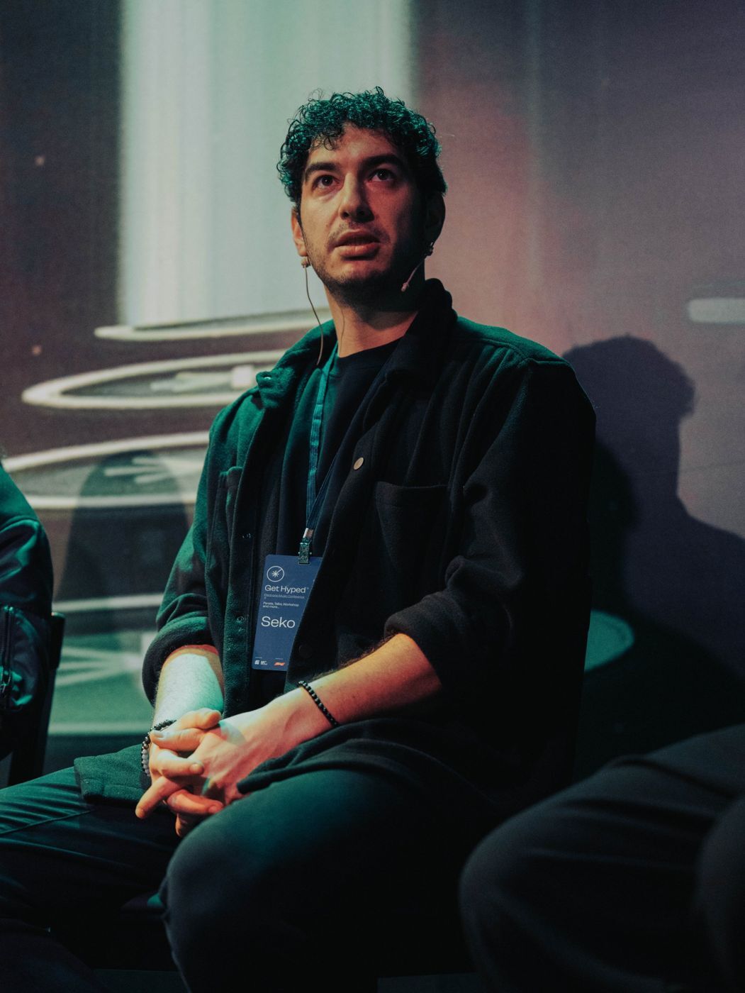 Panelist on stage at Get Hyped 2025, Frankhan